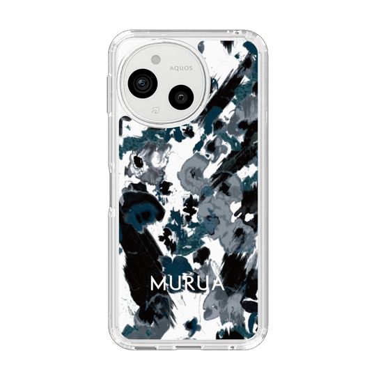 Slim Protection Case［ MURUA - Art print - Black × White ］