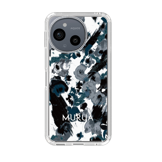 Slim Protection Case［ MURUA - Art print - Black × White ］