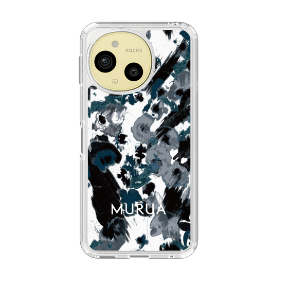 Slim Protection Case［ MURUA - Art print - Black × White ］