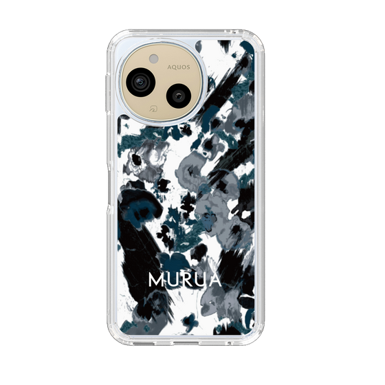 Slim Protection Case［ MURUA - Art print - Black × White ］
