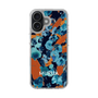 Slim Protection Case［ MURUA - Art print - Navy × Orange ］