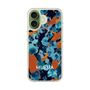 Slim Protection Case［ MURUA - Art print - Navy × Orange ］