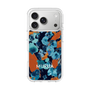 Slim Protection Case［ MURUA - Art print - Navy × Orange ］