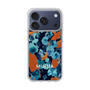 Slim Protection Case［ MURUA - Art print - Navy × Orange ］