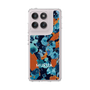 Slim Protection Case［ MURUA - Art print - Navy × Orange ］
