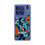 Slim Protection Case［ MURUA - Art print - Navy × Orange ］