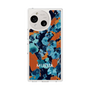 Slim Protection Case［ MURUA - Art print - Navy × Orange ］