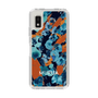 Slim Protection Case［ MURUA - Art print - Navy × Orange ］