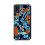 Slim Protection Case［ MURUA - Art print - Navy × Orange ］