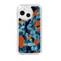 Slim Protection Case［ MURUA - Art print - Navy × Orange ］