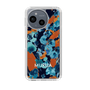 Slim Protection Case［ MURUA - Art print - Navy × Orange ］