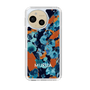 Slim Protection Case［ MURUA - Art print - Navy × Orange ］