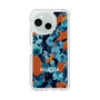 Slim Protection Case［ MURUA - Art print - Navy × Orange ］
