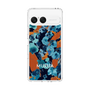 Slim Protection Case［ MURUA - Art print - Navy × Orange ］