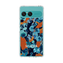 Slim Protection Case［ MURUA - Art print - Navy × Orange ］