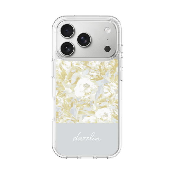 Slim Protection Case［ dazzlin - PaintFlower - Light Blue ］