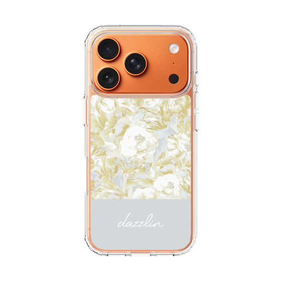 Slim Protection Case［ dazzlin - PaintFlower - Light Blue ］