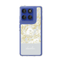 Slim Protection Case［ dazzlin - PaintFlower - Light Blue ］