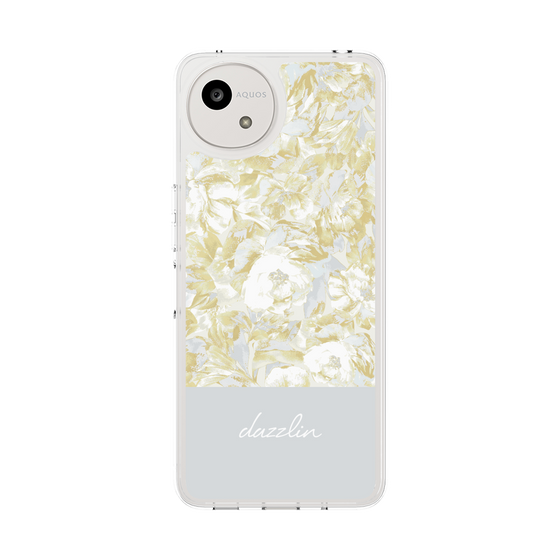 Slim Protection Case［ dazzlin - PaintFlower - Light Blue ］