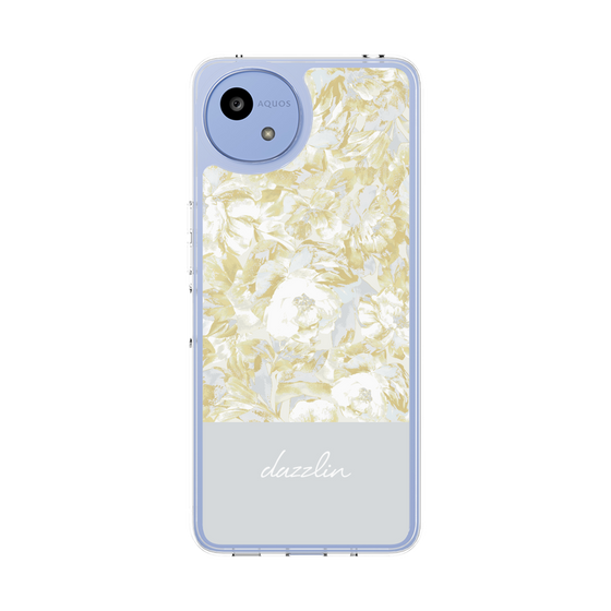 Slim Protection Case［ dazzlin - PaintFlower - Light Blue ］