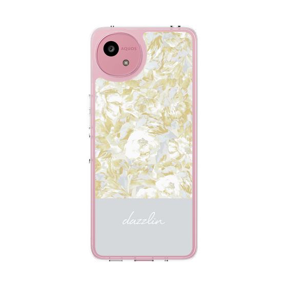 Slim Protection Case［ dazzlin - PaintFlower - Light Blue ］