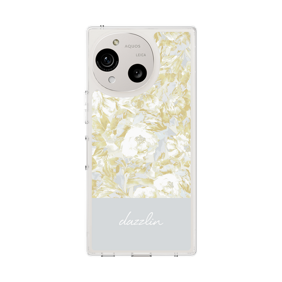 Slim Protection Case［ dazzlin - PaintFlower - Light Blue ］
