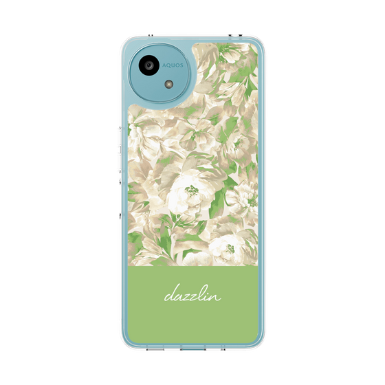 Slim Protection Case［ dazzlin - PaintFlower - Green ］