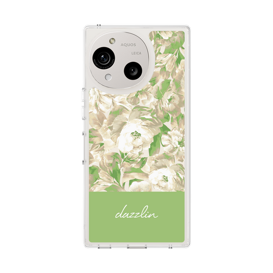 Slim Protection Case［ dazzlin - PaintFlower - Green ］