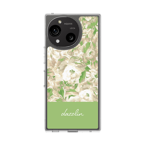 Slim Protection Case［ dazzlin - PaintFlower - Green ］