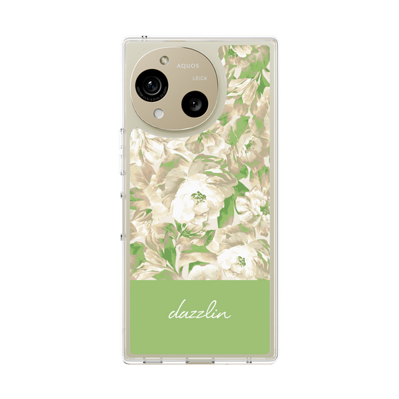 Slim Protection Case［ dazzlin - PaintFlower - Green ］