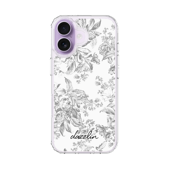 Slim Protection Case［ dazzlin - ToneFlower - Gray ］
