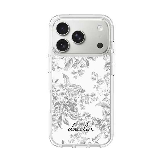 Slim Protection Case［ dazzlin - ToneFlower - Gray ］