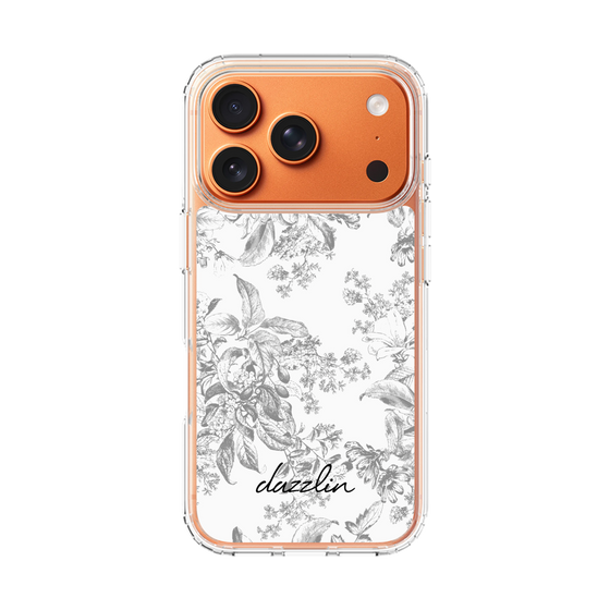 Slim Protection Case［ dazzlin - ToneFlower - Gray ］