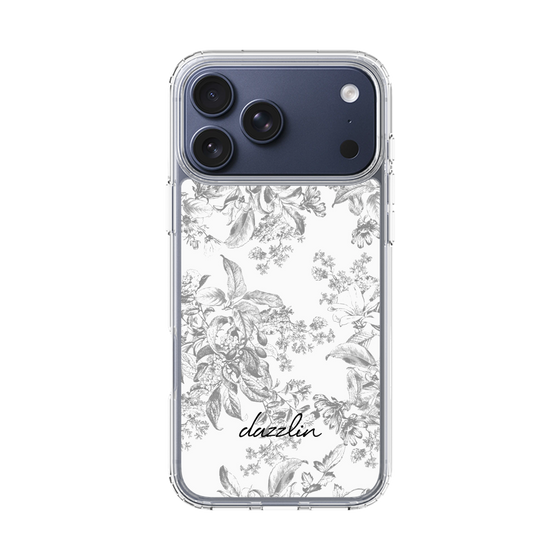Slim Protection Case［ dazzlin - ToneFlower - Gray ］