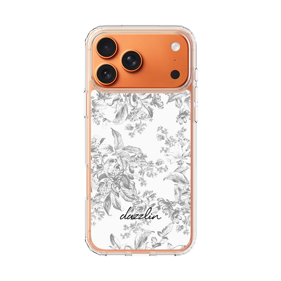 Slim Protection Case［ dazzlin - ToneFlower - Gray ］