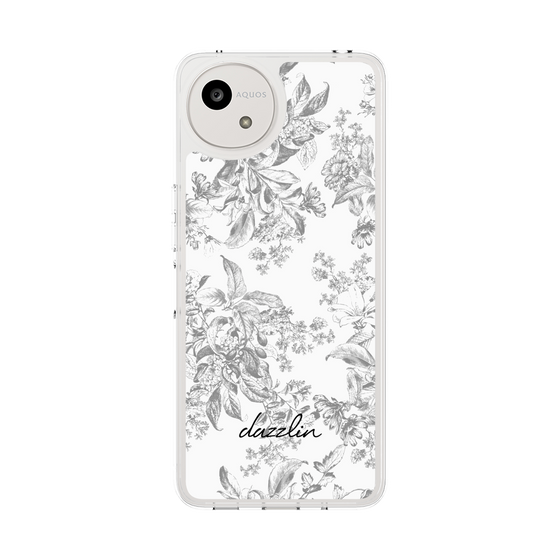 Slim Protection Case［ dazzlin - ToneFlower - Gray ］