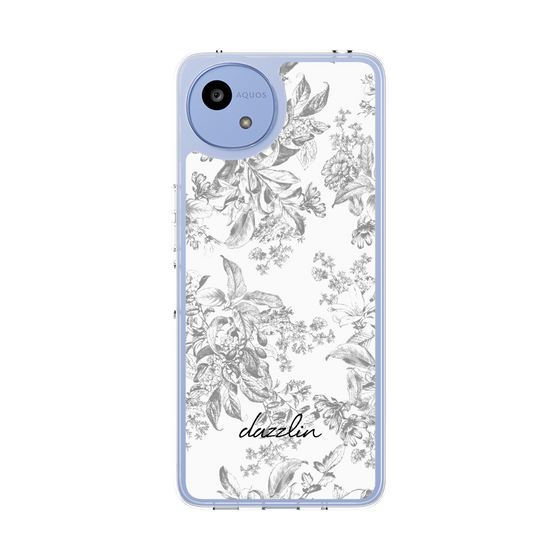 Slim Protection Case［ dazzlin - ToneFlower - Gray ］