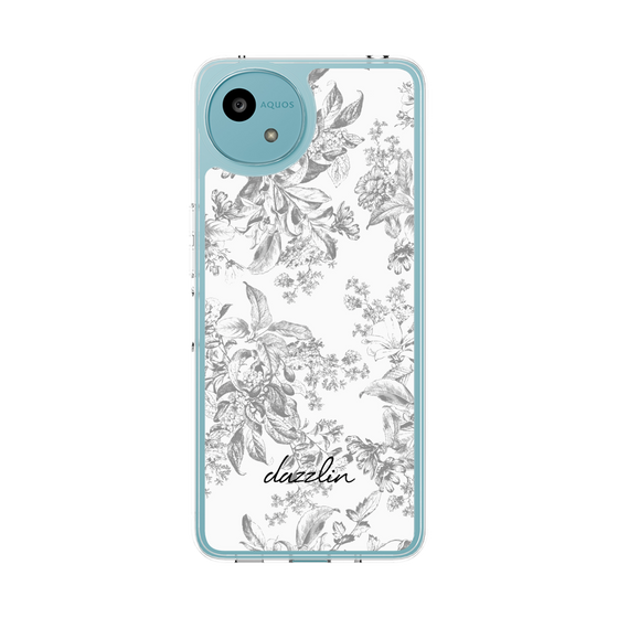 Slim Protection Case［ dazzlin - ToneFlower - Gray ］