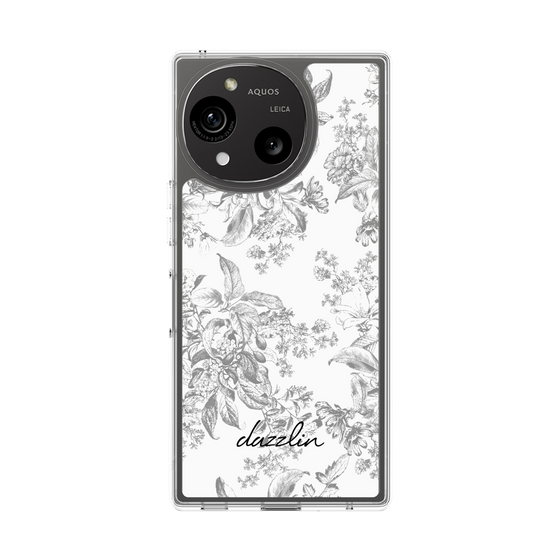 Slim Protection Case［ dazzlin - ToneFlower - Gray ］