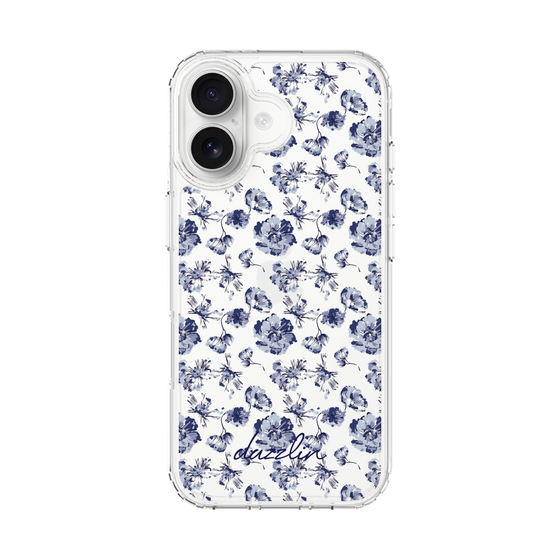 Slim Protection Case［ dazzlin - BlueFlower - Clear ］