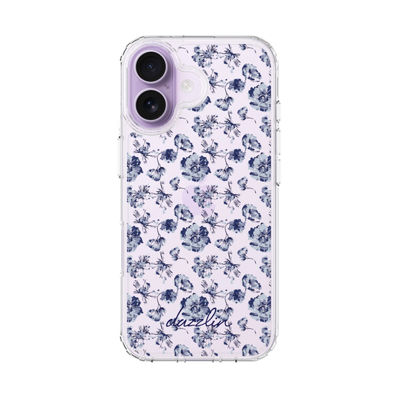 Slim Protection Case［ dazzlin - BlueFlower - Clear ］