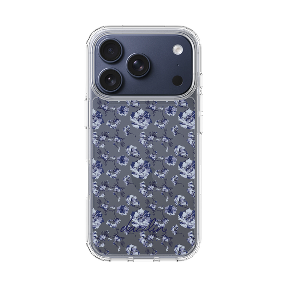 Slim Protection Case［ dazzlin - BlueFlower - Clear ］