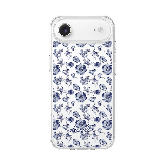Slim Protection Case［ dazzlin - BlueFlower - Clear ］
