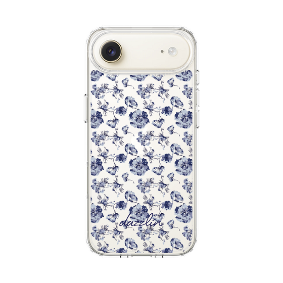 Slim Protection Case［ dazzlin - BlueFlower - Clear ］
