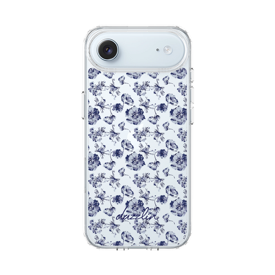 Slim Protection Case［ dazzlin - BlueFlower - Clear ］