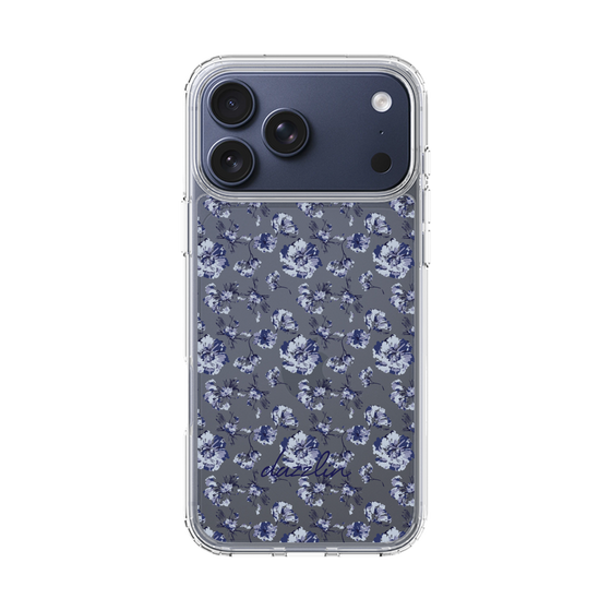 Slim Protection Case［ dazzlin - BlueFlower - Clear ］