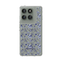 Slim Protection Case［ dazzlin - BlueFlower - Clear ］