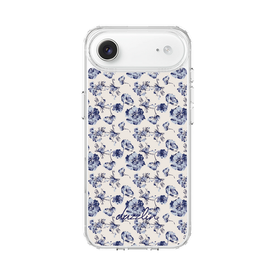 Slim Protection Case［ dazzlin - BlueFlower - Beige ］