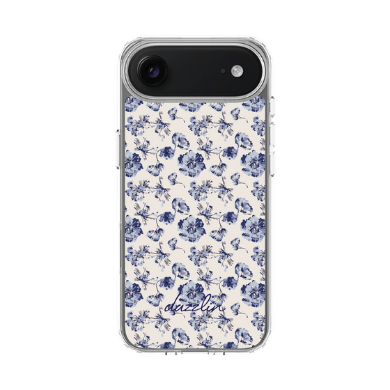 Slim Protection Case［ dazzlin - BlueFlower - Beige ］