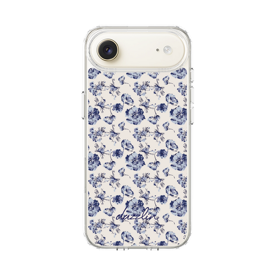 Slim Protection Case［ dazzlin - BlueFlower - Beige ］